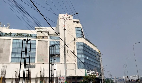 Marriott Executive Apartments The modern facade of Marriott Executive Apartments offering premium stays accessible from Prestige Golden Grove