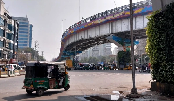 Major flyover and transport infrastructure representing connectivity