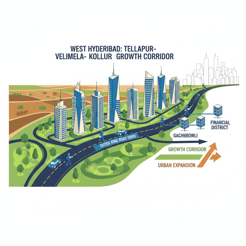 Which part of Hyderabad is growing fast? Which part of Hyderabad is growing fast?