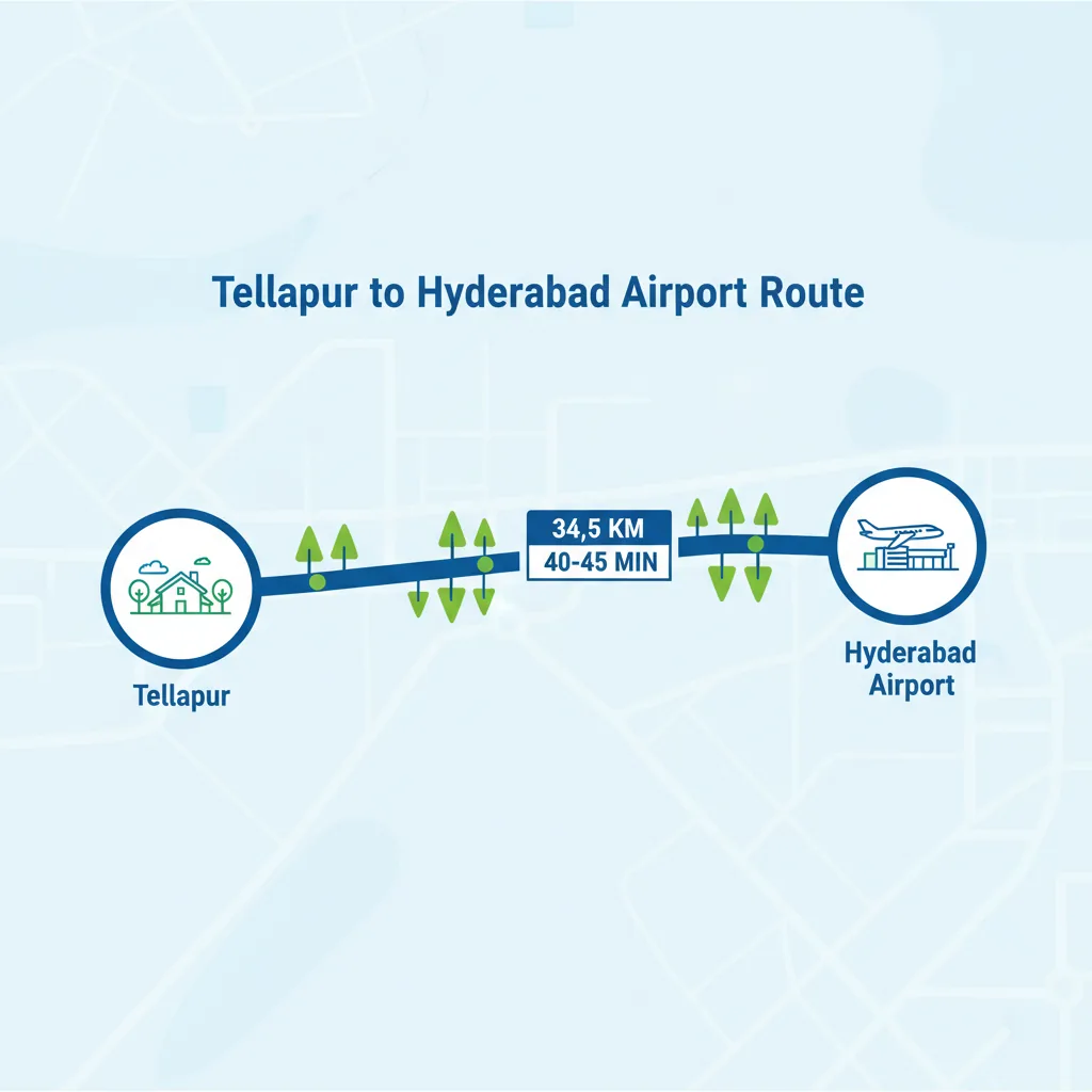 How Far Is Tellapur from the Airport? How Far Is Tellapur from the Airport?