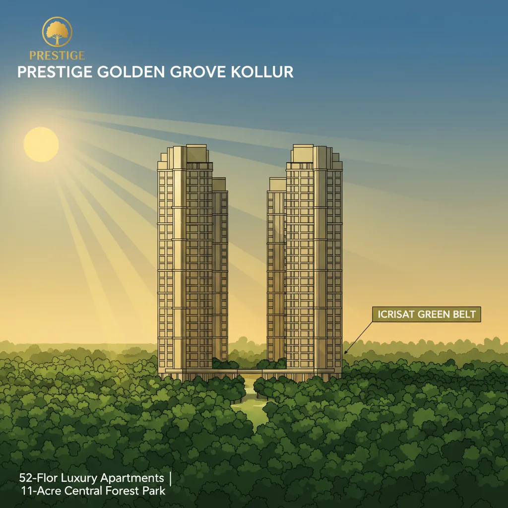 3 BHK Apartment in Kollur at Prestige Golden Grove 3 BHK Apartment in Kollur at Prestige Golden Grove